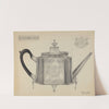 Silver Teapot with Tray by Giacinto Capelli