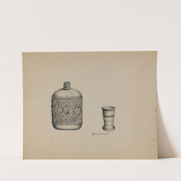 Silver Whiskey Flask by Robert Stewart