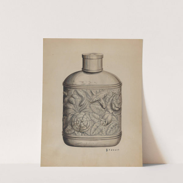 Silver Whiskey Flask by Robert Stewart