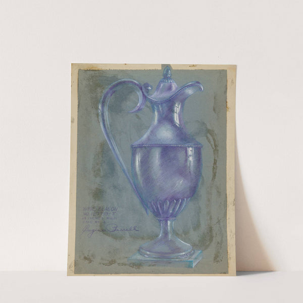 Silver Wine Flagon by Eugene Barrell