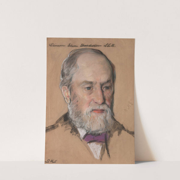 Simeon Eben Baldwin B.A. 1861, Prof. of Law 1872-1912 Governor of CT by William Sergeant Kendall