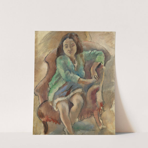 Simone D'alal (Jeune Fille Dans Une Bergère) by Jules Pascin