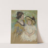 Simone Seated on the Grass Next to Her Mother (1901-02) by Mary Cassatt