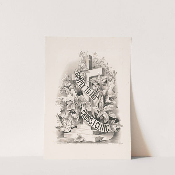 Simply to thy cross I cling (1872) by Currier & Ives.