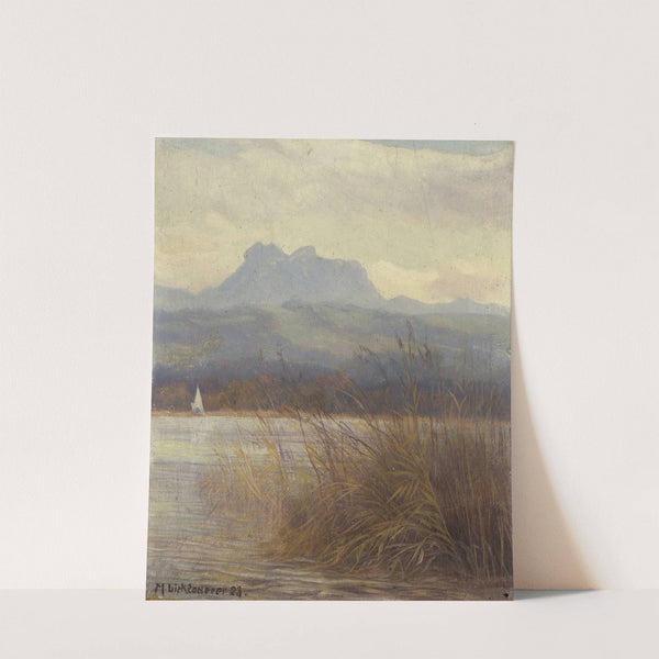 Simsee mit Heuberg (1923) by Michael Licklederer