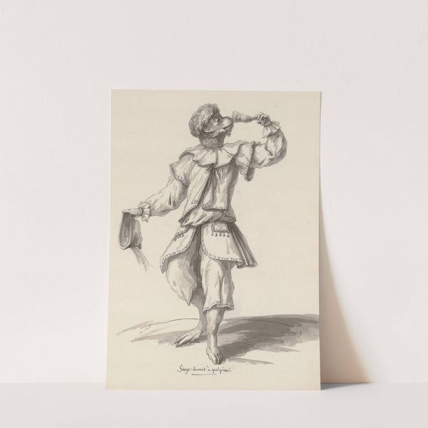 Singe buvant à quelqu’un (1777-1825) by Jean Jacques Lequeu