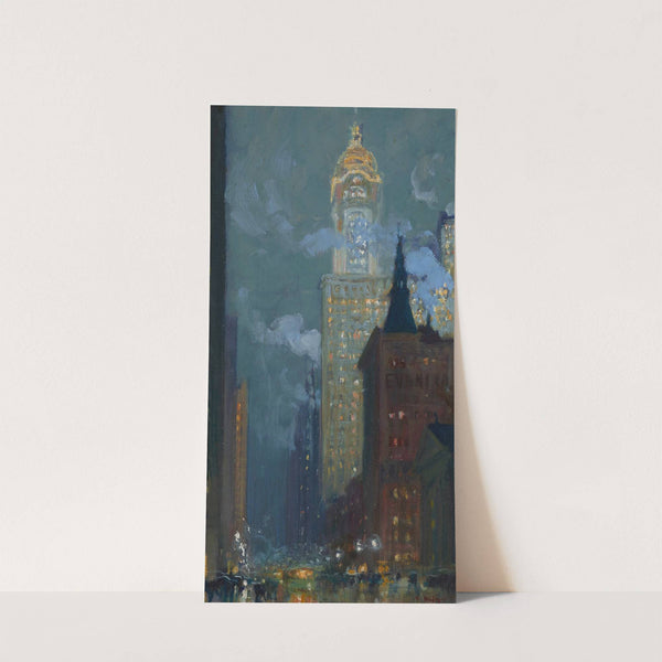 Singer Building at Night by Charles Vezin