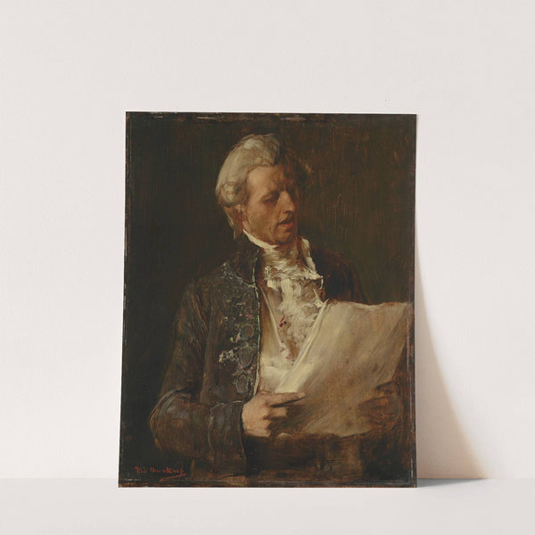 Singer (Study for the painting ‘The Dying Mozart’) (1886) by Mihály Munkácsy