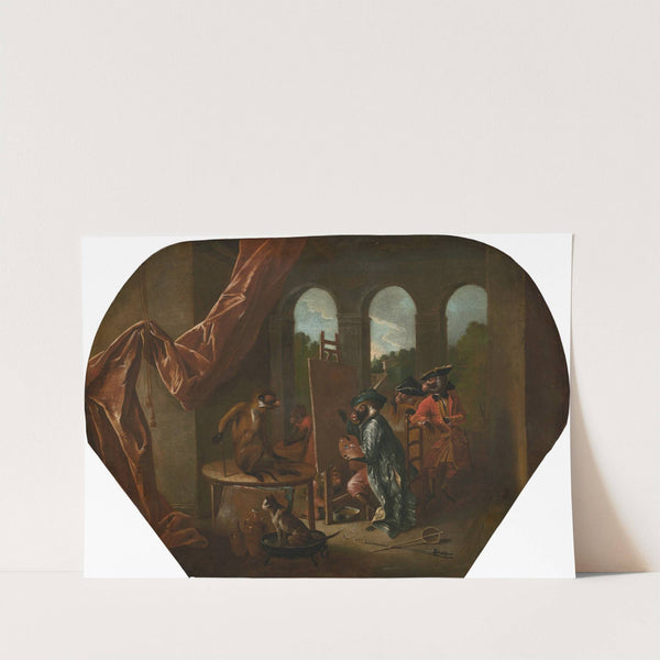 Singerie; The Painter (c. 1739) by Christophe Huet