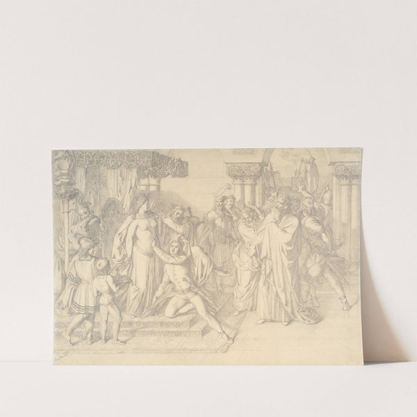 Singers’ Contest on the Wartburg (c. 1853) by Anton Romako