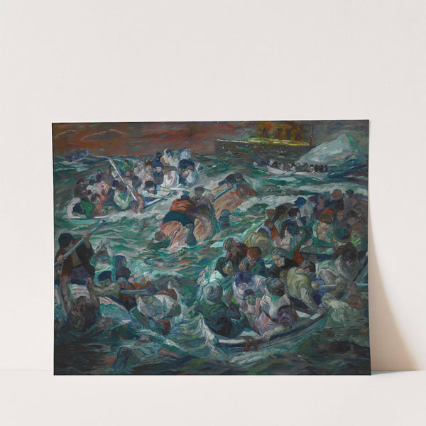 Sinking of the Titanic (1912–13) by Max Beckmann