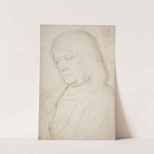 Sinnender Mann mit langem Haar by Hans Holbein The Elder