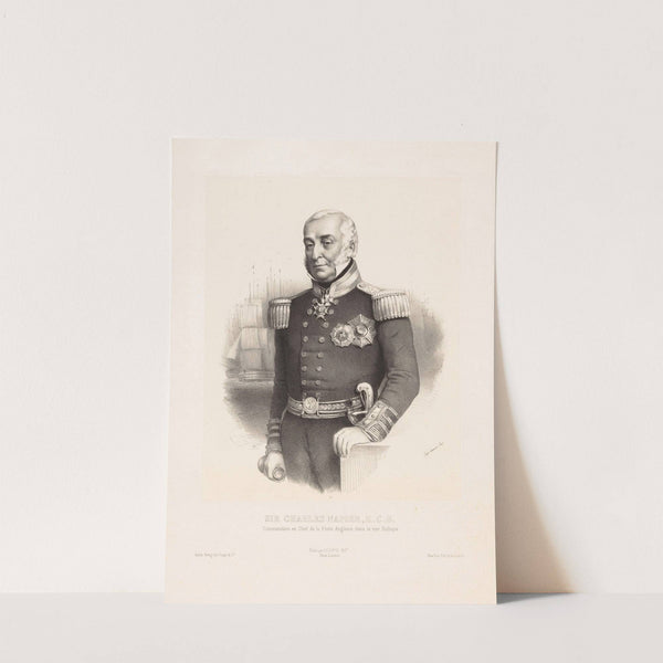 Sir Charles Napier, K.C.B. Commandant en Chef de la Flotte Anglaise, dans la mer Baltique (1854) by Marie-Alexandre Alophe