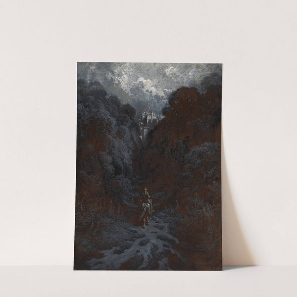 Sir Lancelot Approaching the Castle of Astolat by Gustave Doré