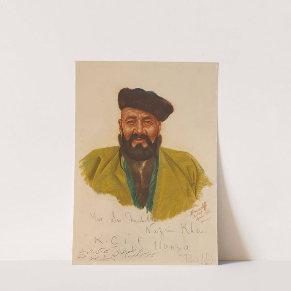 Sir Mohamed Nazim Khan, Mir de Hounza, Baltit (1931) by Alexandre Jacovleff