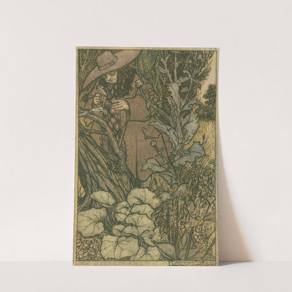 Sir Thomas, her Lord, was stout of limb. (1911) by Arthur Rackham