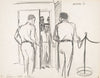 Sirhan B. Sirhan entering a courtroom, possibly for arraignment, for the assassination of Democratic Party presidential candidate, Senator Robert F. Kennedy, on June 5, 1968, at the Ambassador Hotel in Los Angeles, California