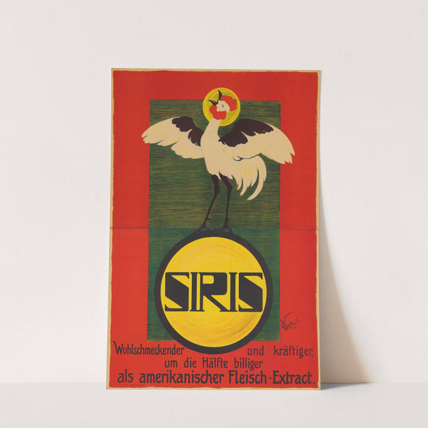 SIRIS. Wohlschmeckender und kräftiger, um die Hälfte billiger als amerikanischer Fleisch-Extrakt. (1897 - 1914) by Richard Winckel