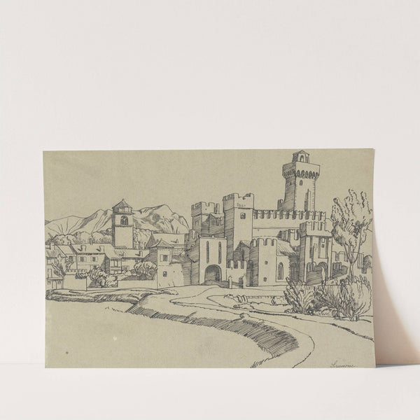 Sirmione at the Lake Garda by Fritz Boehle