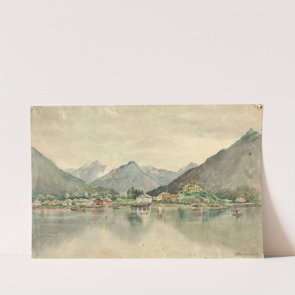 Sitka From The Islands, Showing Russian Castle, 1888 by Theodore J. Richardson