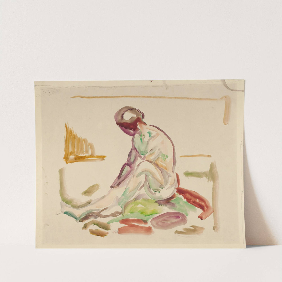 Sittende akt (1919-1924) by Edvard Munch