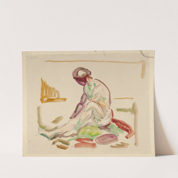 Sittende akt (1919-1924) by Edvard Munch