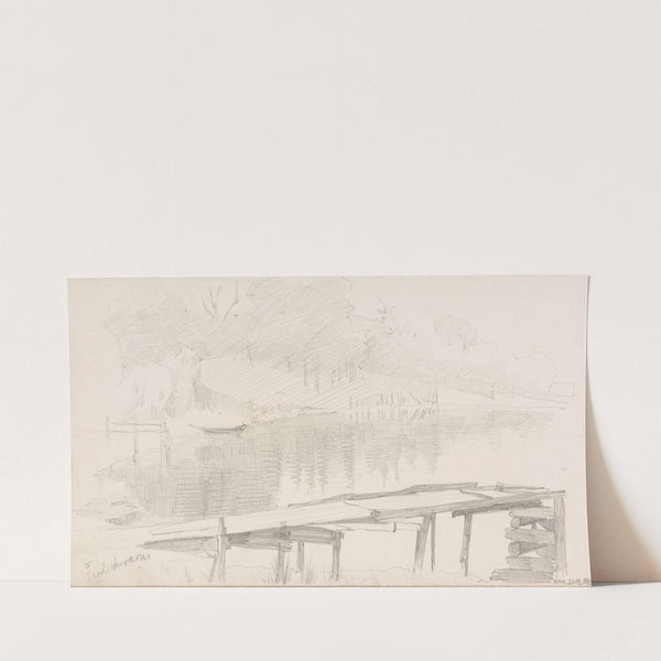 Sittende kvinne med barn (1891-1905) by Asta Nørregaard