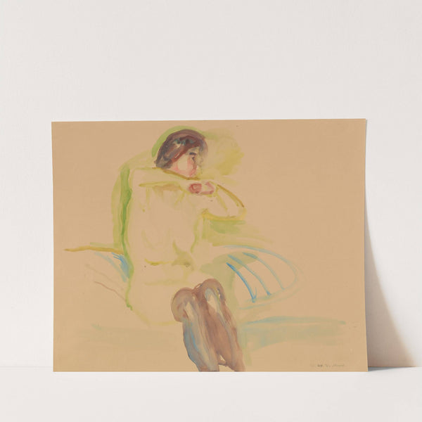 Sittende kvinneakt (Ca 1920) by Edvard Munch