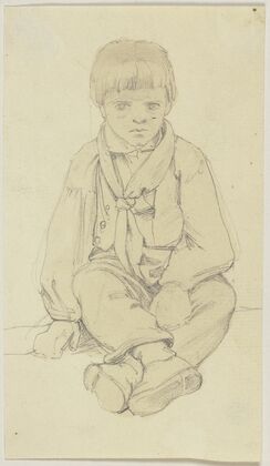 Sitting boy