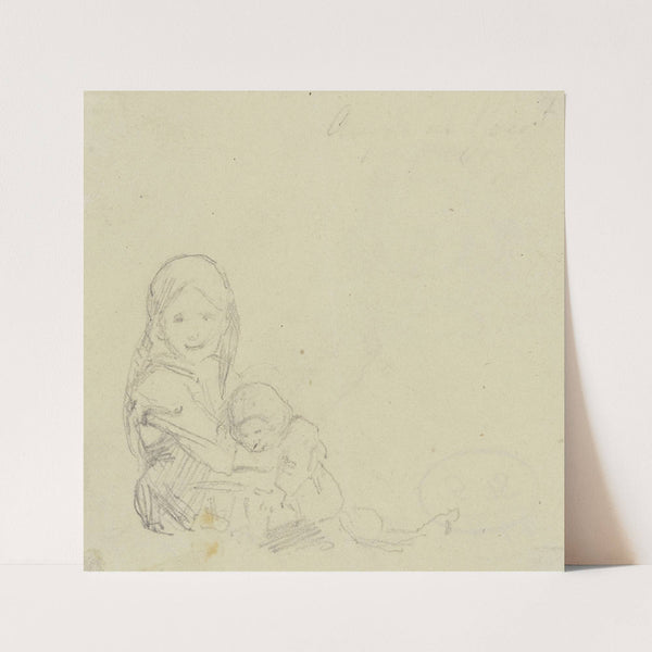 Sitting child by Angilbert Göbel