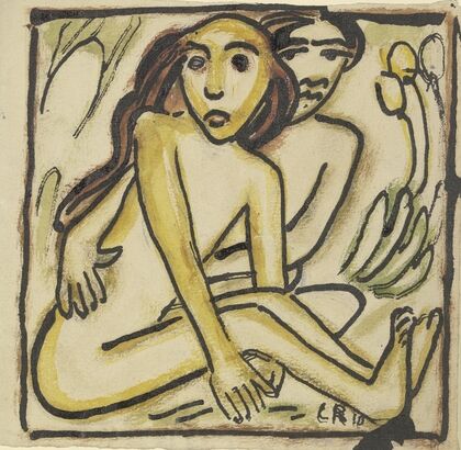 Sitting Couple (Nudes)