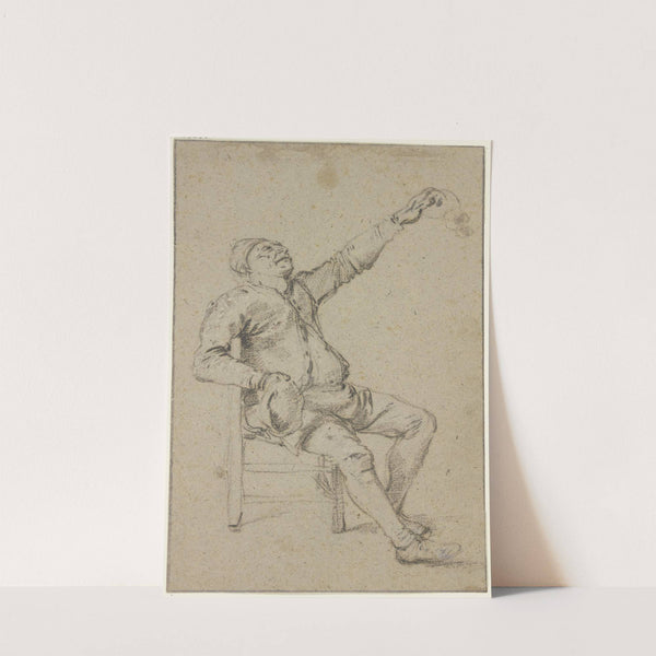 Sitting farmer by Nicolaes Molenaer