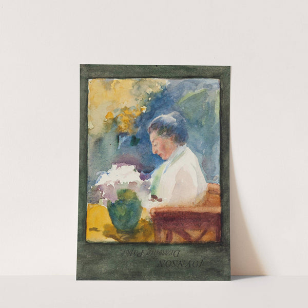 Sitting female Figure (Portrait of Mrs Bremen) (1915) by Lilly Walther