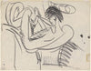Sitting female nude (1913)
