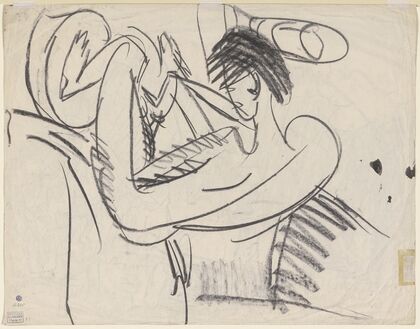 Sitting female nude (1913)