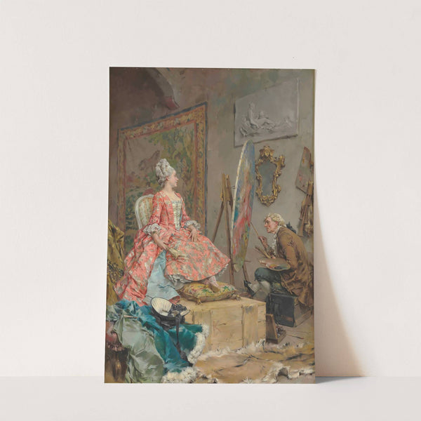 Sitting for her Portrait by Frederik Hendrik Kaemmerer