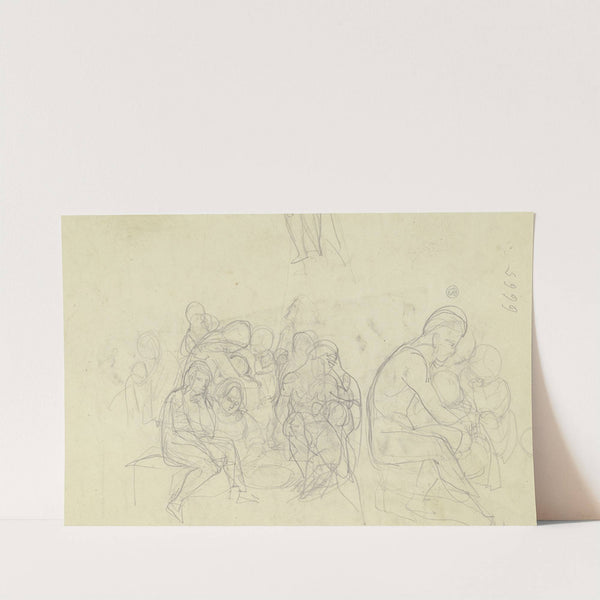 Sitting group of figures by Ferdinand Fellner