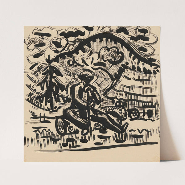 Sitting man by Arnold Peter Weisz-Kubínčan