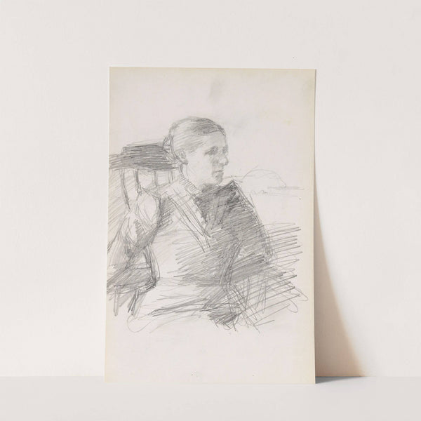 Sitting woman by Signe Scheel