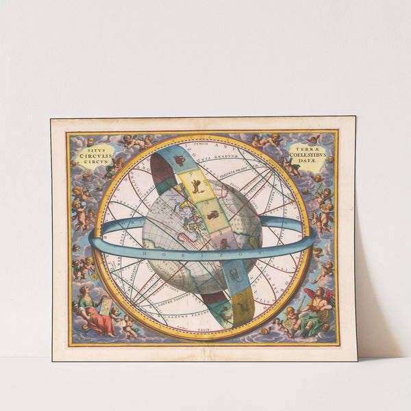 Situs Terrae Circulis Coelestibus Circundatae (1660) by Andreas Cellarius