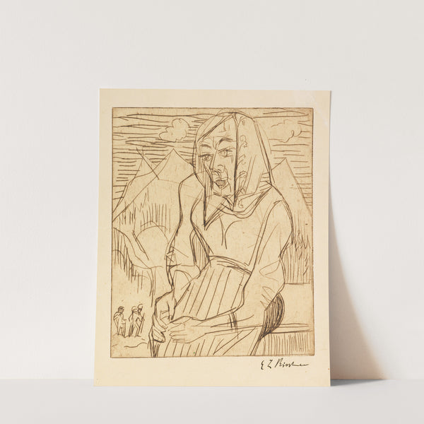 Sitzende Bäuerin (1922) by Ernst Ludwig Kirchner