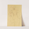 Sitzende Dame von vorne (Seated Lady Face-On) by Gustav Klimt