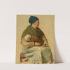 Sitzende Frau mit Kind (Studie) (1842 - 1887) by Johann Grund