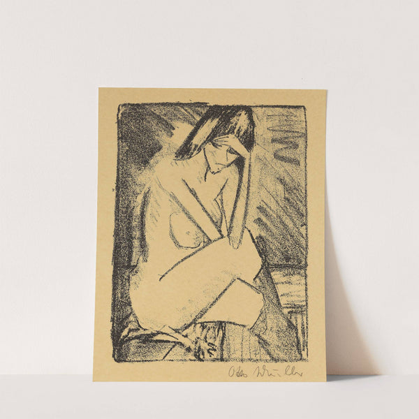 Sitzende in Strümpfen by Otto Mueller