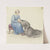 Sitzende Mutter, an ihren Schoß gelehnt ein junges Mädchen (1827) by Marie Ellenrieder