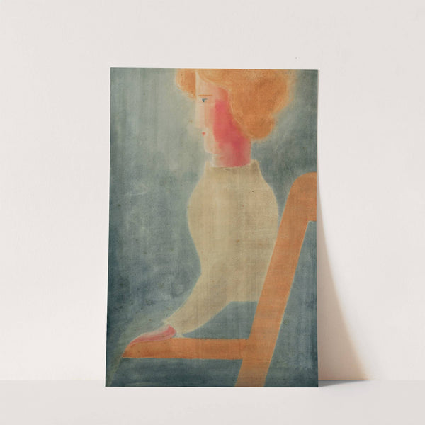 Sitzende nach links by Oskar Schlemmer