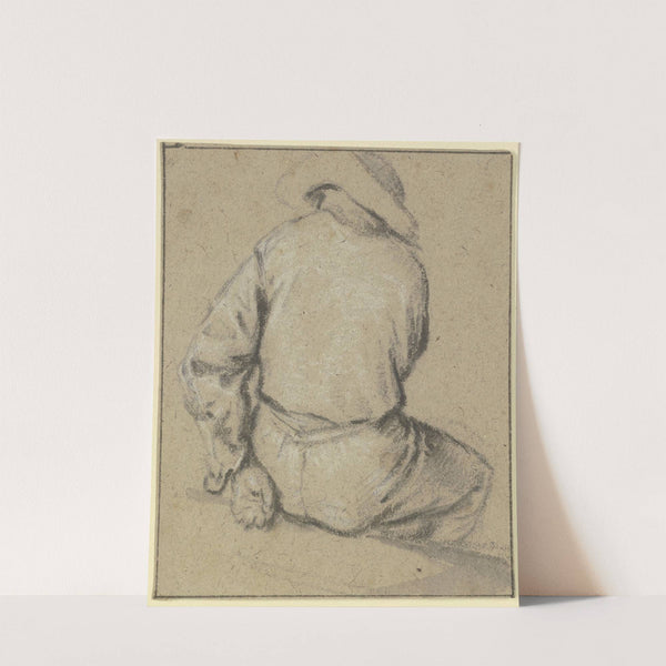 Sitzender Bauer in Rückenansicht (ca 1655-1670) by Adriaen van Ostade