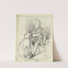 Sitzender Knabe mit sitzendem Hund by Otto Scholderer