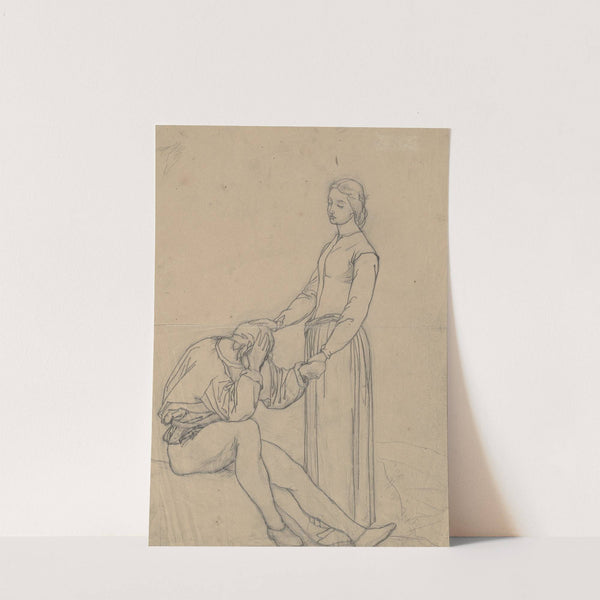 Sitzender Mann aus 'Trost (Abschied)' by Victor Müller