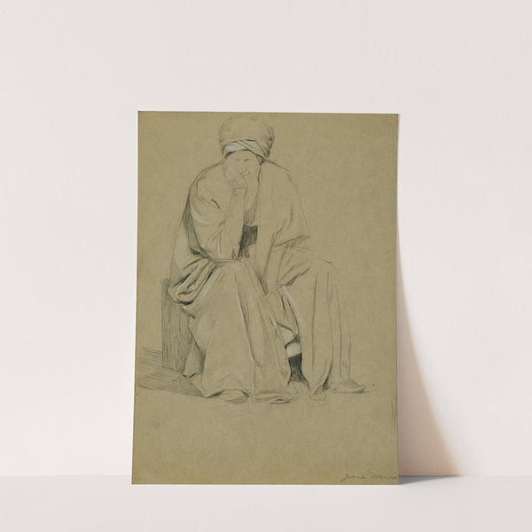 Sitzender Mann mit Turban by Josef Wawra